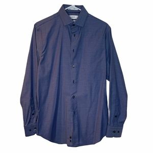 Men’s Calibrate Dress Shirt Trim Fit Blue 15 32-33